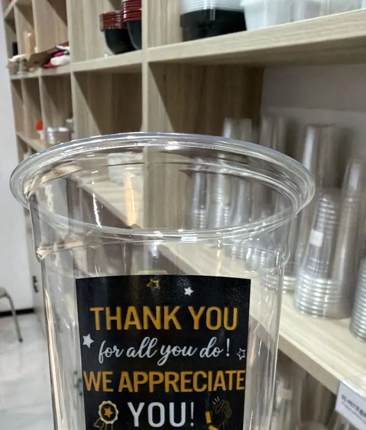 Gobelet PET « Thank You »